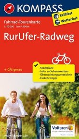 Kompass Fahrrad-Tourenkarte RurUfer-Radweg