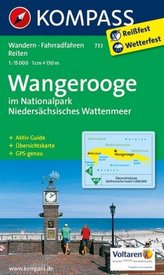 Kompass Karte Wangerooge im Nationalpark Niedersächsisches Wattenmeer