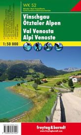 Freytag & Berndt Wander-, Rad- und Freizeitkarte Vinschgau, Ötztaler Alpen. Val Venosta, Alpi Venoste