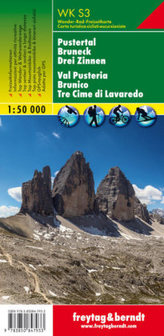 Freytag & Berndt Wander-, Rad- und Freizeitkarte Pustertal, Bruneck, Drei Zinnen. Val Pusteria, Brunico, Tre Cime di Lavaredeo