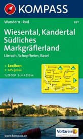 Kompass Karte Wiesental, Kandertal, Südliches Markgräflerland