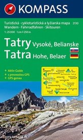 Kompass Karte Tatra - Hohe, Belaer. Tatry - Vysoké, Belianske