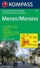 Kompass Stadtplan Meran, Touristplan. Merano, Pianta turistica