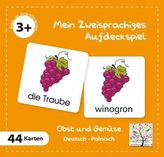 Mein Zweisprachiges Aufdeckspiel (Kinderspiel), Obst und Gemüse, Polnisch