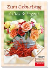 Zum Geburtstag Glück & Segen!, Postkarten-Buch