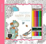 Inspiration Happy Zen: 50 fröhliche Motive und Ornamente kolorieren, m. 8 Faber-Castell-Buntstiften