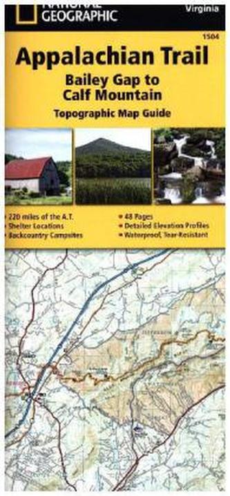 National Geographic Adventure Travel Map Bailey Gap to Calf Mountain National Geographic Adventure Travel Map Bailey Gap to Calf Mountain