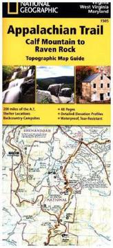National Geographic Adventure Travel Map Calf Mountain to Raven Rock