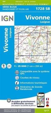 IGN Karte, Serie Bleue Vivonne-Lusignan