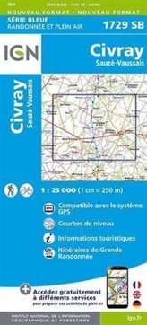 IGN Karte, Serie Bleue Civray-Sauzé