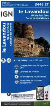 IGN Karte, Carte de randonnée (et plein air) Le Lavandou - PNR de Port Cros - Corniche des Maures