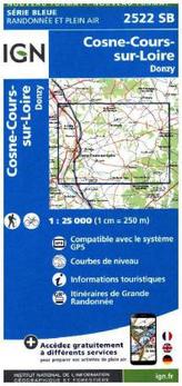 IGN Karte, Serie Bleue Cosne Cours sur Loire