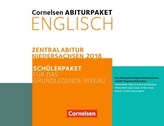 Cornelsen Abiturpaket Englisch, Zentralabitur Niedersachsen 2018, Schülerpaket für das grundlegende Niveau