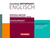 Cornelsen Abiturpaket Englisch, Zentralabitur Niedersachsen 2018, Schülerpaket für das erhöhte Niveau