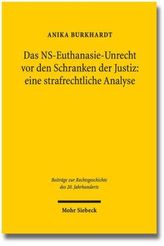 Das NS-Euthanasie-Unrecht vor den Schranken der Justiz: eine strafrechtliche Analyse