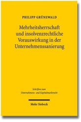 Mehrheitsherrschaft und insolvenzrechtliche Vorauswirkung in der Unternehmenssanierung