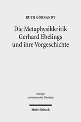 Die Metaphysikkritik Gerhard Ebelings und ihre Vorgeschichte