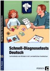 Schnell-Diagnosetests: Deutsch, m. CD-ROM