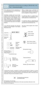 Geometrical tolerancing according to DIN EN ISO 1101 1:2014, Leaflet