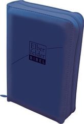 Elberfelder Bibel - Taschenausgabe, italienisches Kunstleder blau, mit Reißverschluss