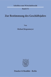 Zur Bestimmung des Geschäftsjahrs