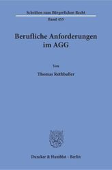 Berufliche Anforderungen im AGG