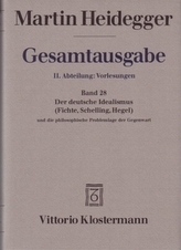 Der Deutsche Idealismus (Fichte, Schelling, Hegel) und die philosophische Problemlage der Gegenwart
