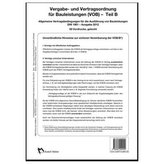 Vergabe- und Vertragsordnung für Bauleistungen (VOB) Teil B - Vordrucke, Ausgabe 2012