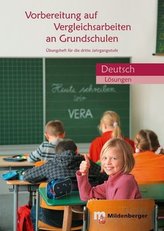 Vorbereitung auf Vergleichsarbeiten an Grundschulen - Deutsch, Lösungen