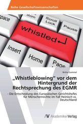 Whistleblowing vor dem Hintergrund der Rechtsprechung des EGMR