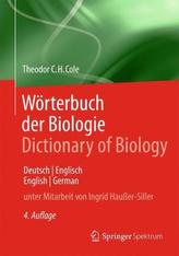 Wörterbuch der Biologie. Dictionary of Biology