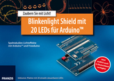 Blinkenlight Shield mit 20 LEDs für Arduino, Platine mit 20 einzeln steuerbaren LEDs