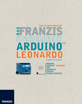 Das Franzis Starterpaket Arduino Leonardo, Platine und Handbuch