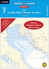 Delius Klasing-Sportbootkarten Venedig - Rijeka - Sibenik - Drvenik V., DVD-ROM, Ausgabe 2016