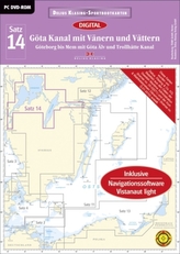 Delius Klasing-Sportbootkarten Götakanal mit Vänern und Vättern, DVD-ROM, Ausgabe 2016
