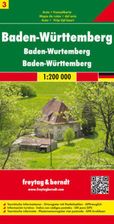 Freytag & Berndt Autokarte Baden-Württemberg. Baden-Wurttemberg. Bade-Wurtemberg; Baden-Vurtembergo