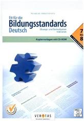 Fit für die Bildungsstandards Deutsch, Kopiervorlagen mit CD-ROM