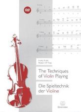 Die Spieltechnik der Violine. The Techniques of Violin Playing, m. DVD
