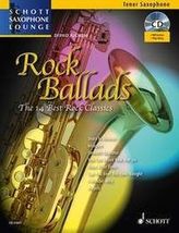 Rock Ballads, Tenor-Saxophon und Klavier, m. Audio-CD. Bd.8
