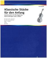 Klassische Stücke für den Anfang, Violoncello und Klavier. Bd.1