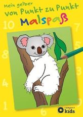 Mein gelber von Punkt zu Punkt Malspaß