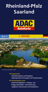 ADAC AutoKarte Rheinland-Pfalz, Saarland