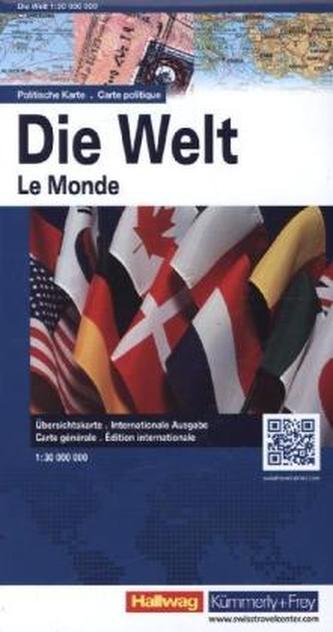Hallwag Karte Die Welt, politische Karte. Le monde, Carte politique Hallwag Karte Die Welt, politische Karte. Le monde, Carte politique