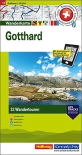 Hallwag Wanderkarte Gotthard