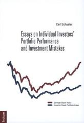 Essays on Individual Investors Portfolio Performance and Investment Mistakes