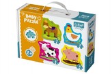 Puzzle baby zvířata na farmě 4ks v krabici 27x19x6cm 2+