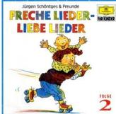 Freche Lieder - Liebe Lieder, 1 Audio-CD. Folge.2