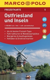 MARCO POLO Freizeitkarte Ostfriesland und Inseln