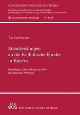 Staatsleistungen an die Katholische Kirche in Bayern