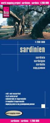 World Mapping Project Reise Know-How Landkarte Sardinien (1:200.000). Sardinia / Sardaigne / Cerdena